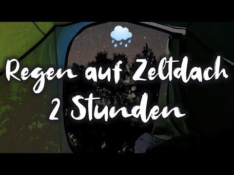 Relaxing rain on a tent roof for 2 hours ⛺🌧 | No thunderstorm | Perfect for relaxing 😴