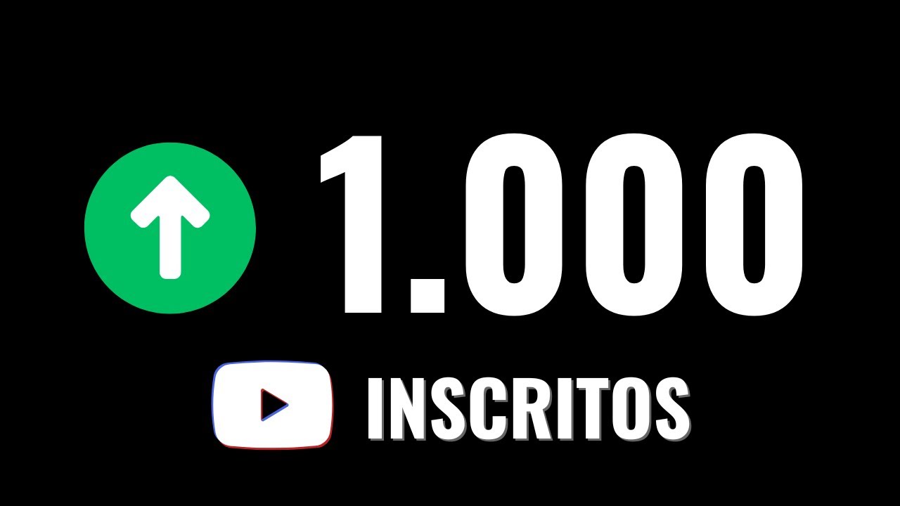 1.000 Inscritos em 30 dias no YouTube GARANTIDO