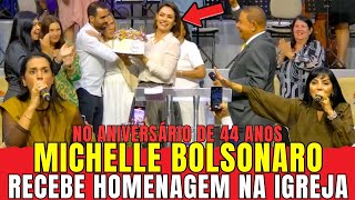 Michelle Bolsonaro celebrates her 44th birthday with an emotional tribute at the ADEB Church Fami...