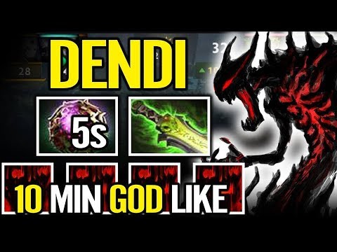NOT FAIR For Ancient!!! Dendi 10 Min GodLike with SF Dota 2 Pro Carry Show