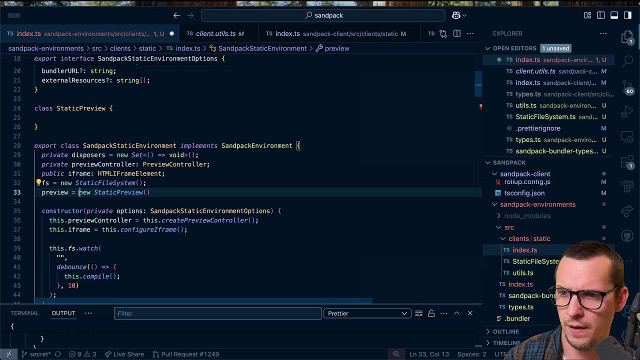 CodeSandbox - Sandpack - Doing a vertical implementation to learn