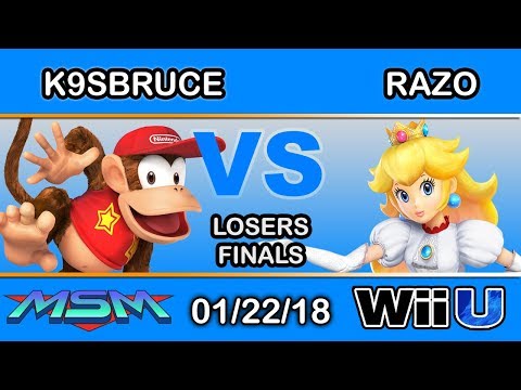 MSM 130 - K9sbruce (Diddy Kong) Vs. LH | Razo (Peach) Loser Finals - Smash 4