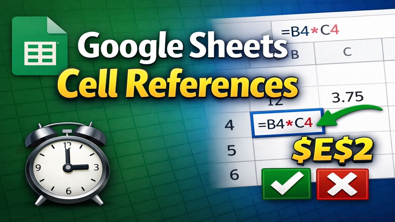 Google Sheets Cell References Explained (Relative vs Absolute)