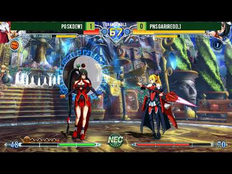 NEC18 BlazBlue Central Fiction Grand Finals SKD vs Galileo(ガリレオ)