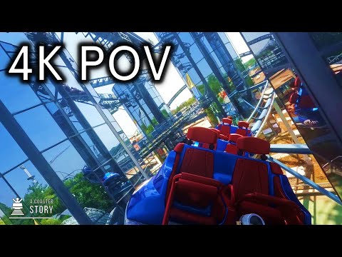Euro Mir (Spinning Coaster) - Europa Park 4K Back Row POV
