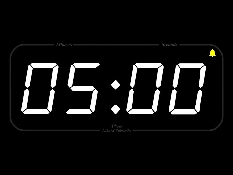 5 MINUET - TIMER & ALARM - Full HD - COUNTDOWN
