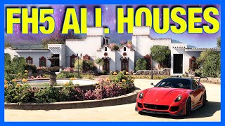 Forza Horizon 5 : All Houses, Locations, Prices & Perks!!