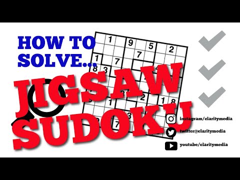 How to Solve Jigsaw Sudoku Puzzles