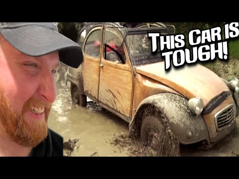 American Reacts to Hard Offroading in a Citroen 2CV