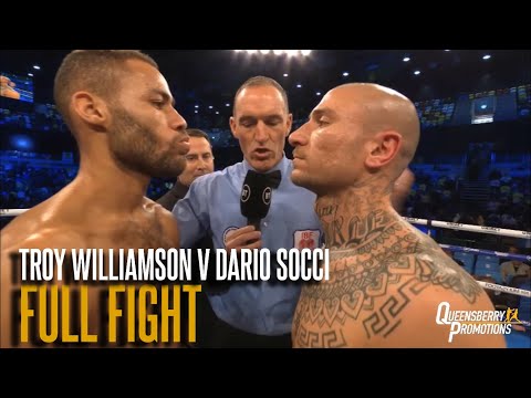 GREAT FIGHT! TROY WILLIAMSON V DARIO SOCCI | IBF EUROPEAN SUPER WELTERWEIGHT TITLE (Full Fight)