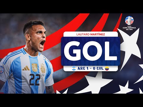 GOL DE LAUTARO MARTÍNEZ | ARGENTINA 1-0 COLOMBIA | CONMEBOL COPA AMÉRICA USA 2024™