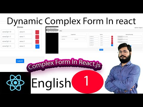 Complex react form overview in English | Dynamically add or remove form field in react in English