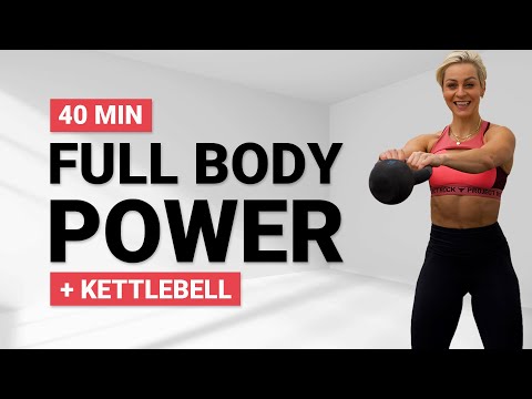 40 MIN KB POWER WORKOUT | Fierce Kettlebell 2.0 | Full Body Workout