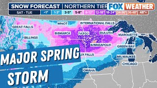 Major Spring Storm To Unleash Heavy Snow Next Week Across Upper Midwest