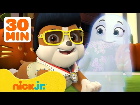 Rubble's Spooky Halloween Rescues! 🎃 w/ PAW Patrol Chase | 30 Minute Compilation | Rubble & Crew