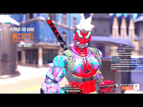 NECROS SICK GENJI GAMEPLAY - POTG! OVERWATCH 2