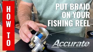 How to apply braided fishing line to your reel