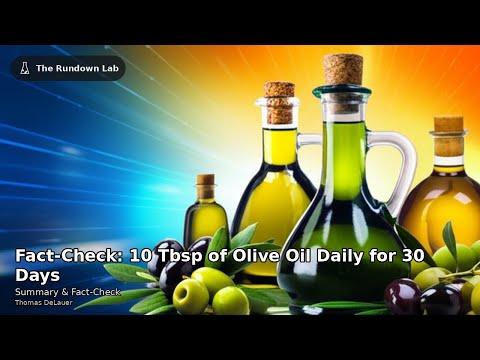This is What 10 Tbsp of Olive Oil Daily for 30 Days Does to Your Body | Thomas DeLauer (Fact-Check)