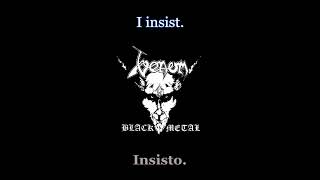 Venom - Sacrifice - 07 - Lyrics / Subtitulos en español (Nwobhm) Traducida