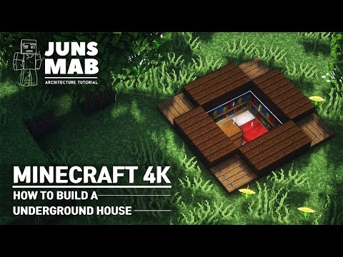 Minecraft Easy : 4x4 House Tutorial ｜How to Build a UnderGround House #117