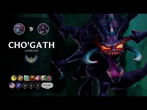 Cho'Gath Jungle vs Elise - NA Challenger Patch 13.6