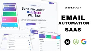 Create Your Own Bulk Email Automation SaaS Using Next.js Google Auth & Email API | Full SaaS Project