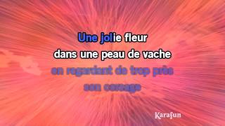 Karaoké Une jolie fleur (Dans une peau d&#39;vache) - Georges Brassens *