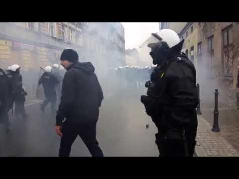 Derby Łodzi 2016. Kibice na ulicach miasta