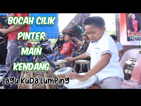 Bocah cilik pinter main kendang || kuda lumping