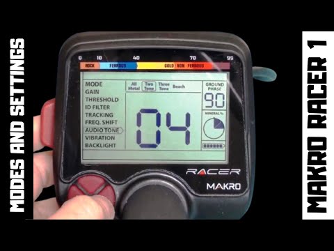 Makro Racer Metal Detector Settings / Modes