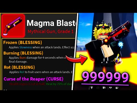 This NEW GUN with Blessings Gives INFINITE DAMAGE!! in Blox Fruits.