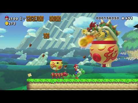 LEFTOVER SUPERPOSITION ~ Easy 100 Mario Challenge - Super Mario Maker - No Commentary 1bt