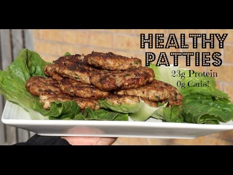 HEALTHY RECIPES: high protein/low carb burger patties!