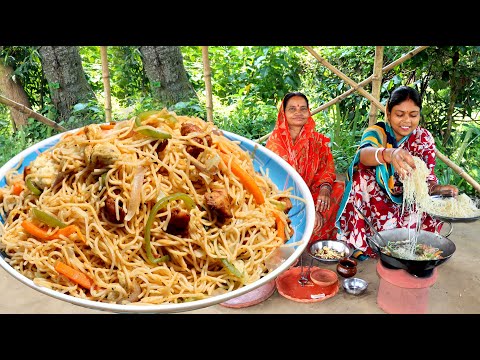 Simple Village Style Egg Chicken Chow Recipe / Kolkata Street Style Chicken Chow