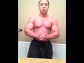 16 year old bodybuilder wanna be flexing up a storm