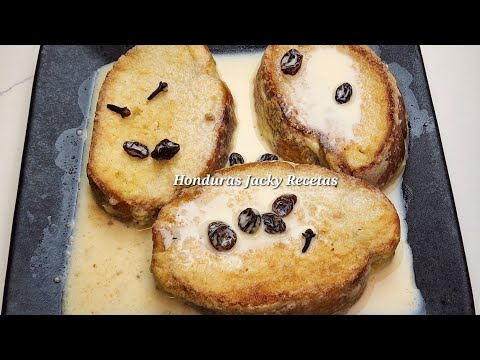 🇭🇳Torrejas en Tres Leches/Receta Paso a Paso😋🇭🇳