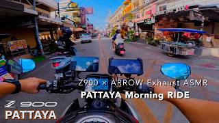 Z900 ARROW Exhaust ASMR｜Cruising Through Soi Buakhao & Second Rd