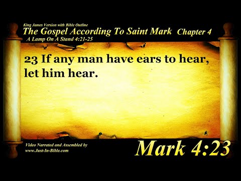 Gospel of Mark Chapter 4 - Bible Book #41 - The Holy Bible KJV HD Audio-Text Read Along
