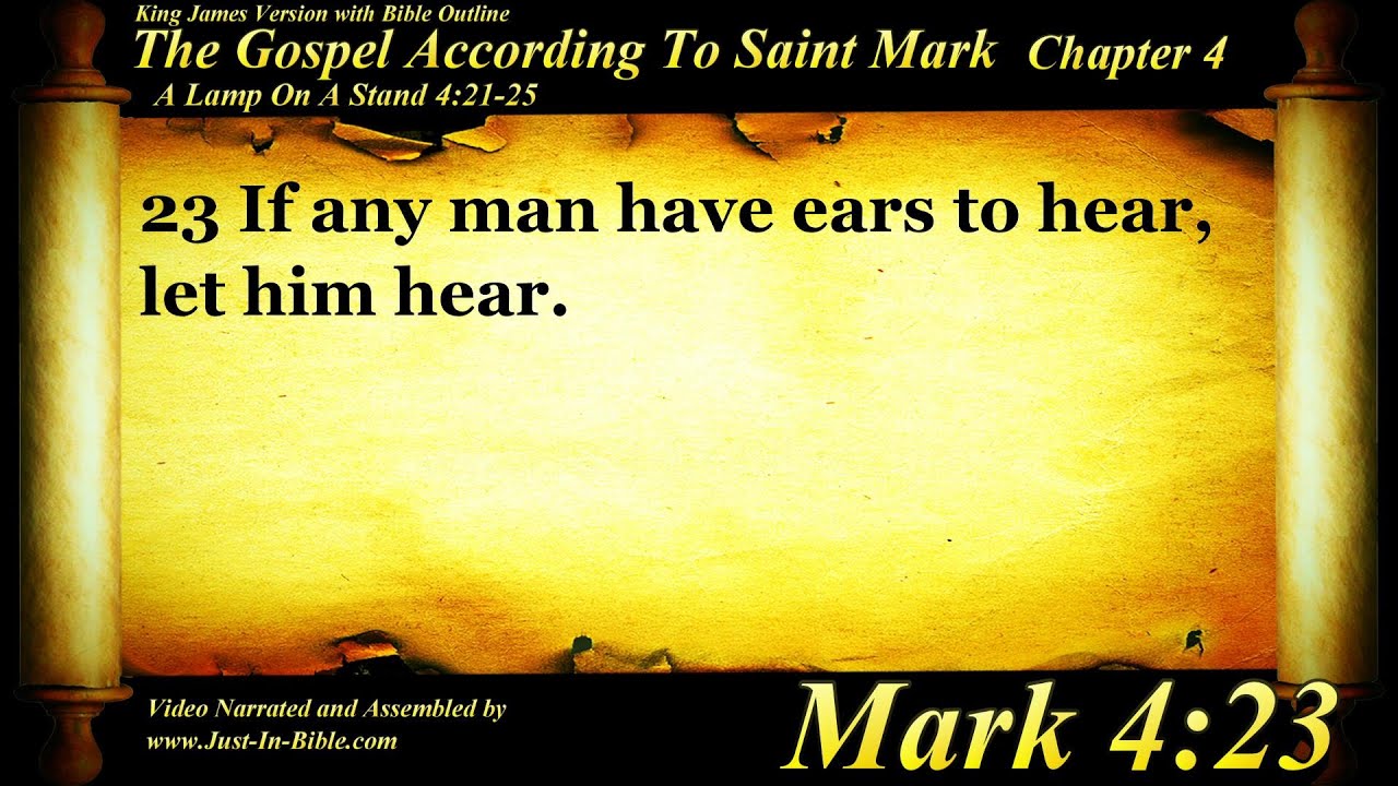 The Gospel of Mark Chapter 4 - Bible Book 41 - The Holy Bible KJV in HD 4K Audio Text