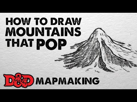 How to Draw Mountains That POP: Fantasy Mapmaking Tutorial for DnD