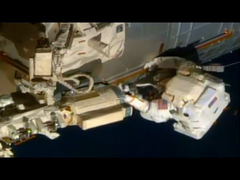 Full ISS Spacewalk EVA US 42 Coverage (Whitson and Fischer)
