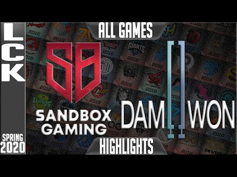 SB vs DWG Highlights ALL GAMES | LCK Spring 2020 W3D5 | Sandbox Gaming vs Damwon Gaming