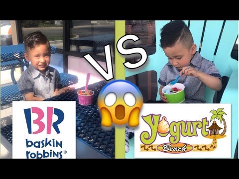 BASKIN ROBINS VS. YOGURT BEACH || WHO WON?
