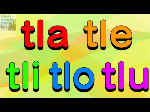 Sílabas trabadas TLA, TLE, TLI, TLO, TLU Palabras con TLA, TLE, TLI, TLO,TLU Peques Aprenden Jugando