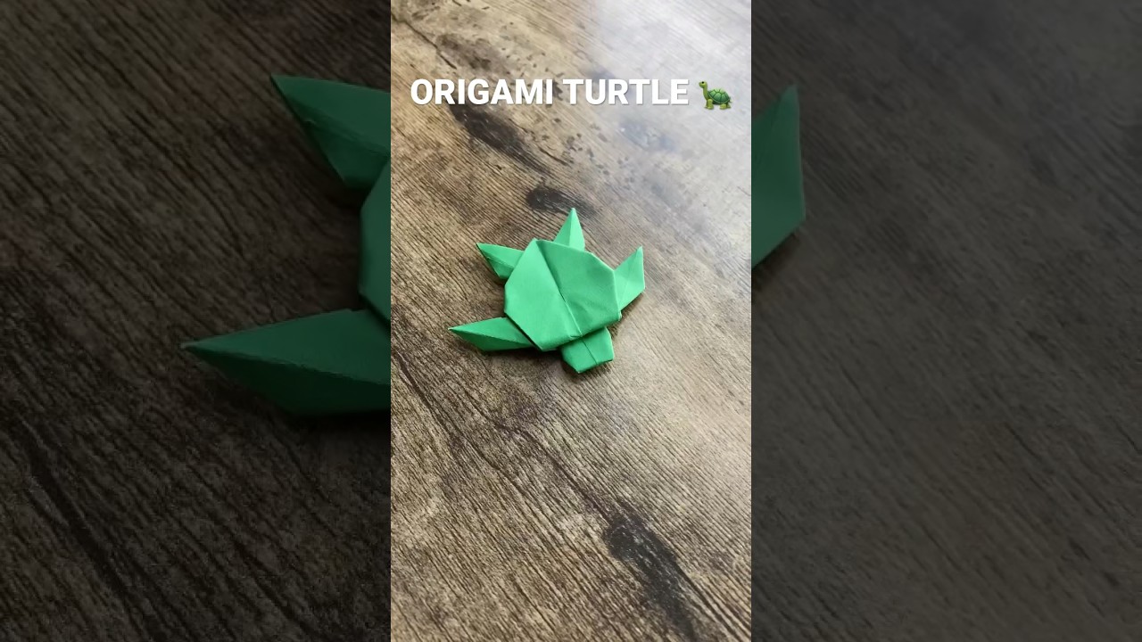 HOW TO MAKE TURTLE ORIGAMI | EASY ORIGAMI TURTLE | PAPER TURTLE FOLDING | PAPERCRAFT TUTORIAL | DIY