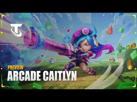 Arcade Caitlyn Chibi Preview (Chinese Server) - Teamfight Tactics