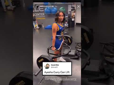 Ayesha Curry getting in some reps. 💪💪 #shorts