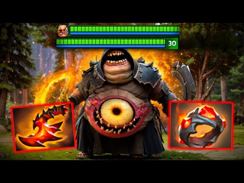 Raid Boss Pudge Giant Ring + Overwhelming Blink Mid Lane 32Kills Carry Dota 2
