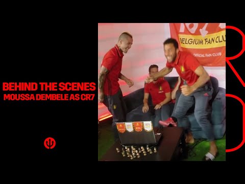 #REDDEVILS | Behind the scenes: Mousa Dembélé acting like Cristiano Ronaldo