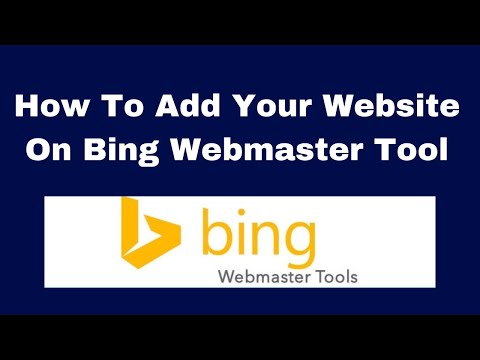 How to add your website on Bing webmaster tool
